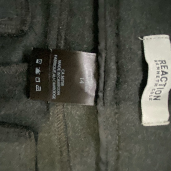 Kenneth Cole Womens Grey Soft Stretch Knit Office Casual Straight Leg Pant-Sz-14 - Picture 12 of 16